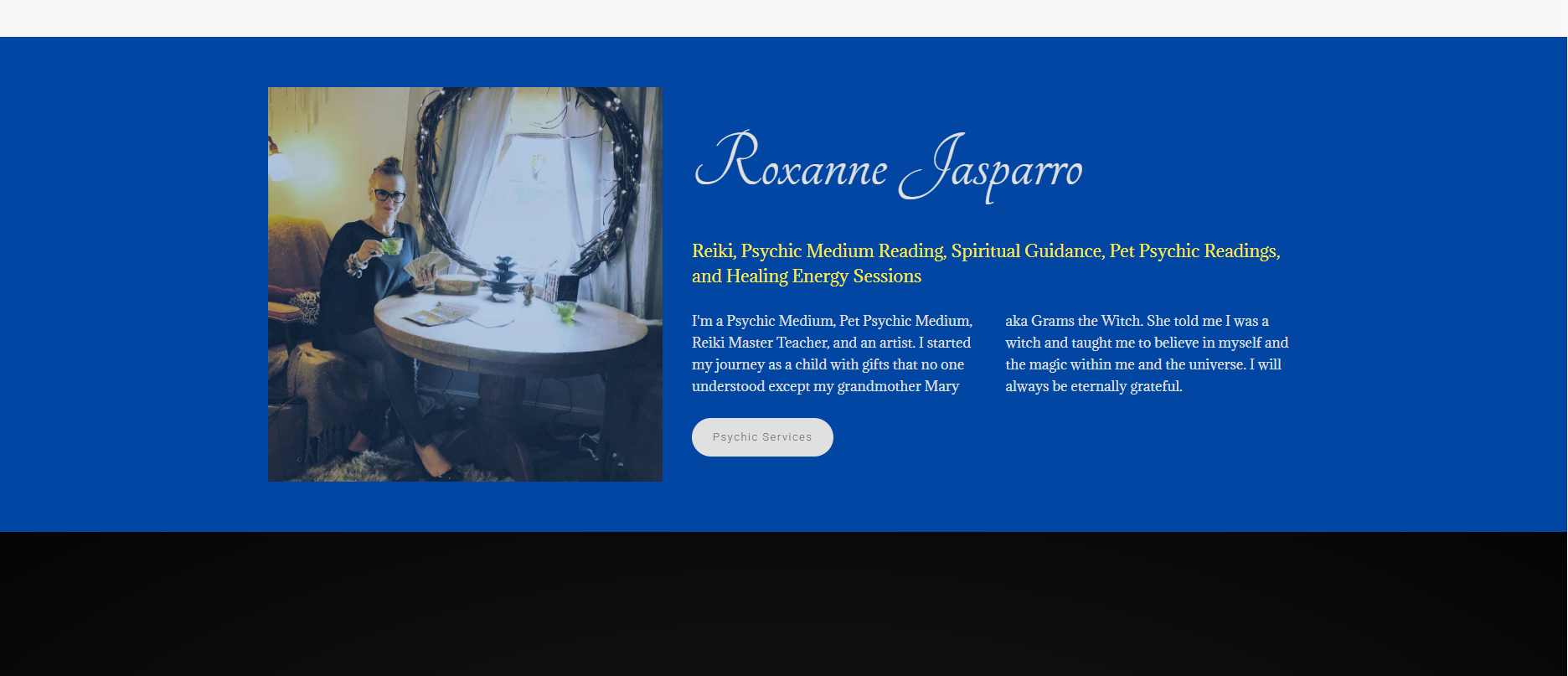 Roxanne Jasparro - Paranormal Investigation Team Leader and Psychic Medium